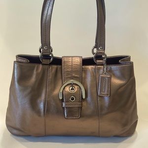 Large COACH 18751 Bronze Soho East West Shoulder Bag